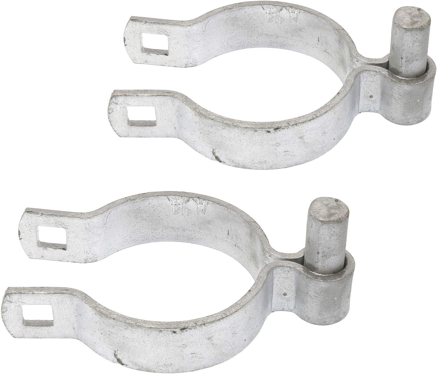 Secure 3" Chain Link Gate Hinges - Heavy-Duty Steel with Mounting Hardware