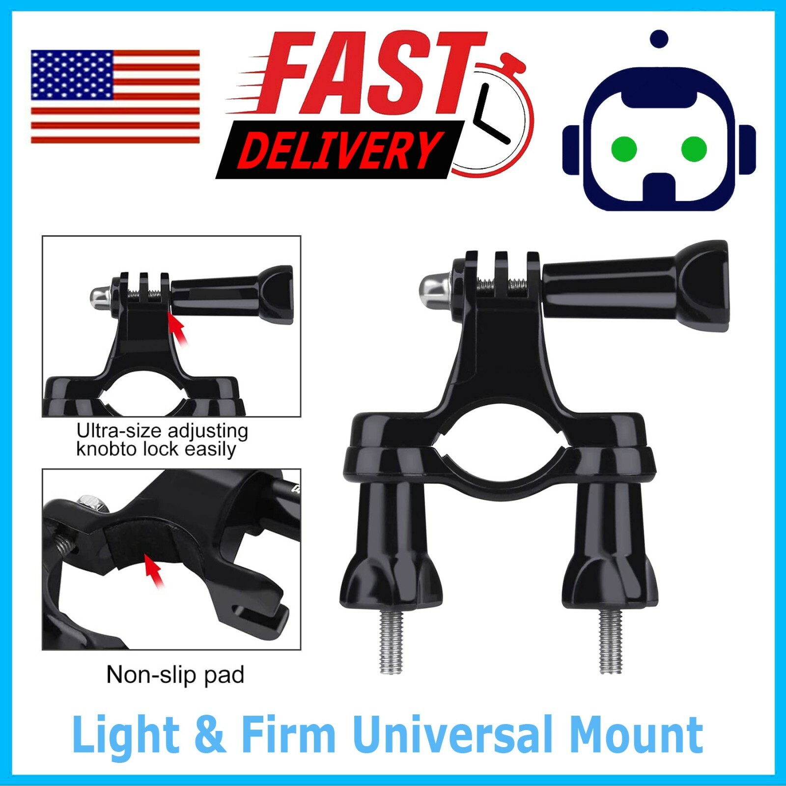 Bicycle Bike Motorcycle Handlebar Mount Holder Clamp For Gopro Hero 5 4 3+ 3 2 1
