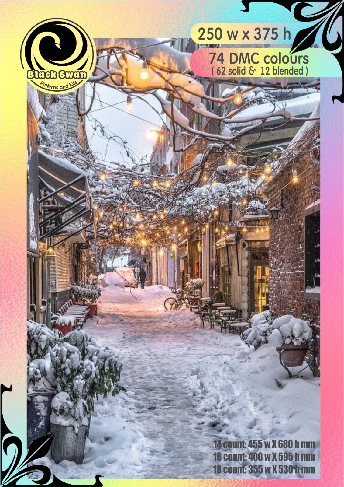 Cozy Winter Village 708 - Chart Counted Cross Stitch Pattern