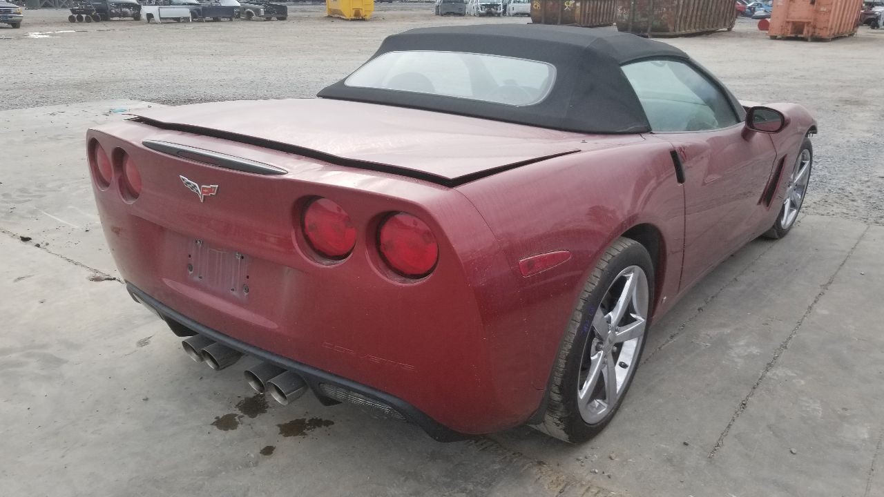 09 CHEVY CORVETTE C6 GLOVE BOX BLACK