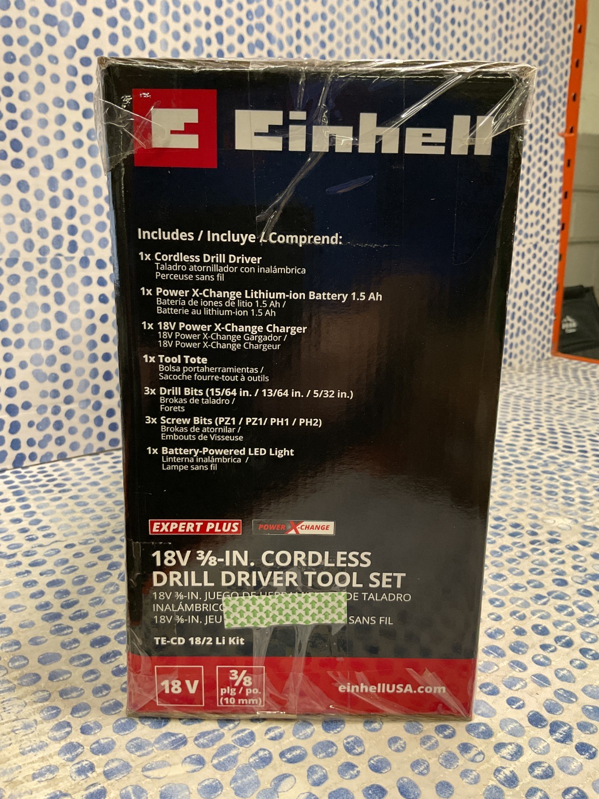 Einhell 18V 3/8" Cordless Drill Driver Tool Set w/ Tool Bag, LED Lamp & More NEW