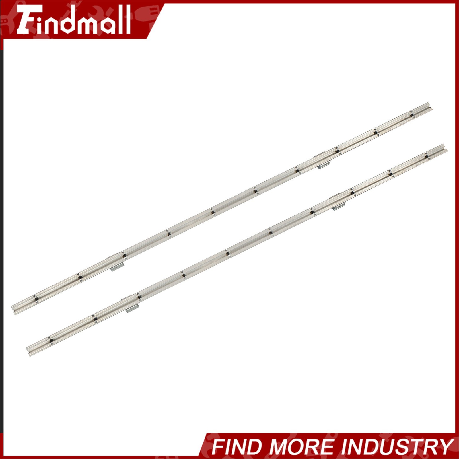 Findmall SBR12 Linear Rail 1500mm Kit w/4 Blocks - For CNC Machine Guide Set