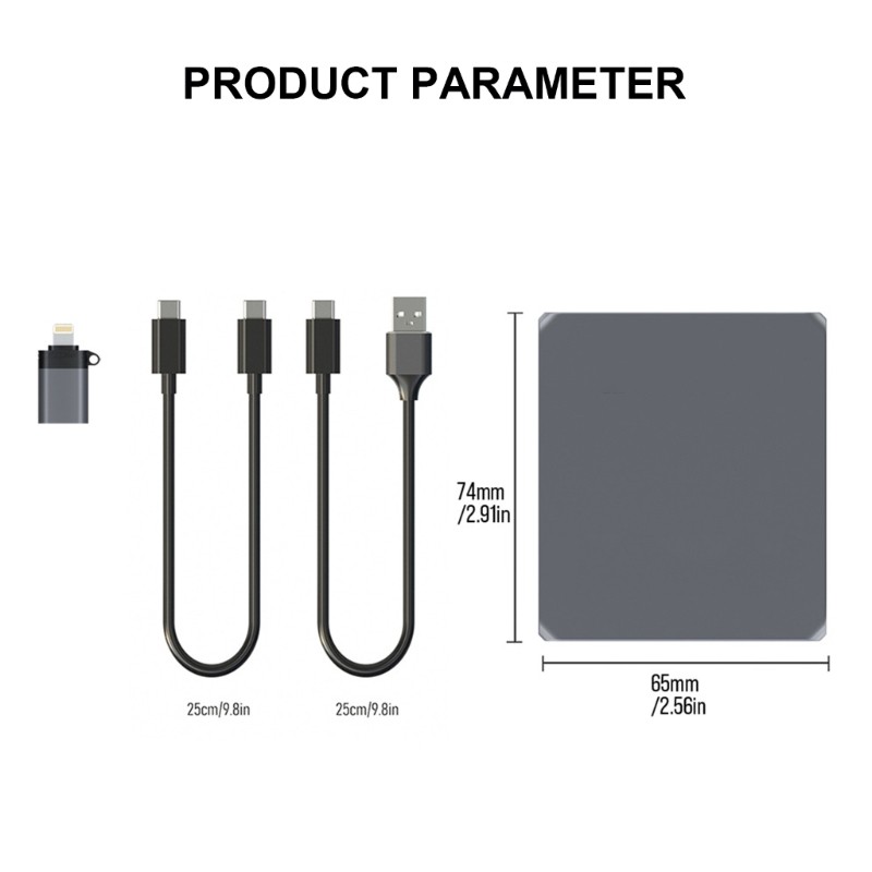 Card Reader USB 3.2 Memory Card Reader 3 Cards Simultaneously CFA SD4.0 TF4.0