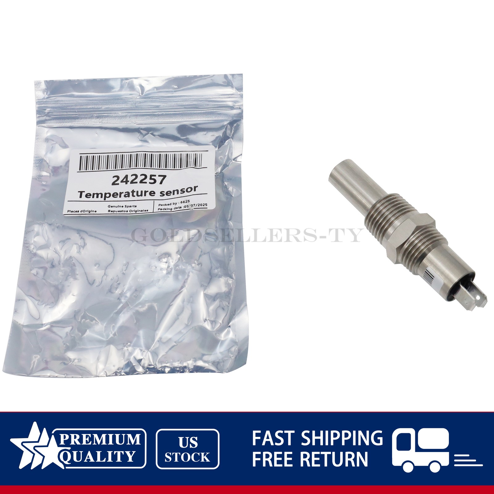 NEW For Sullair Air Compressor 242257 Temperature Switch US