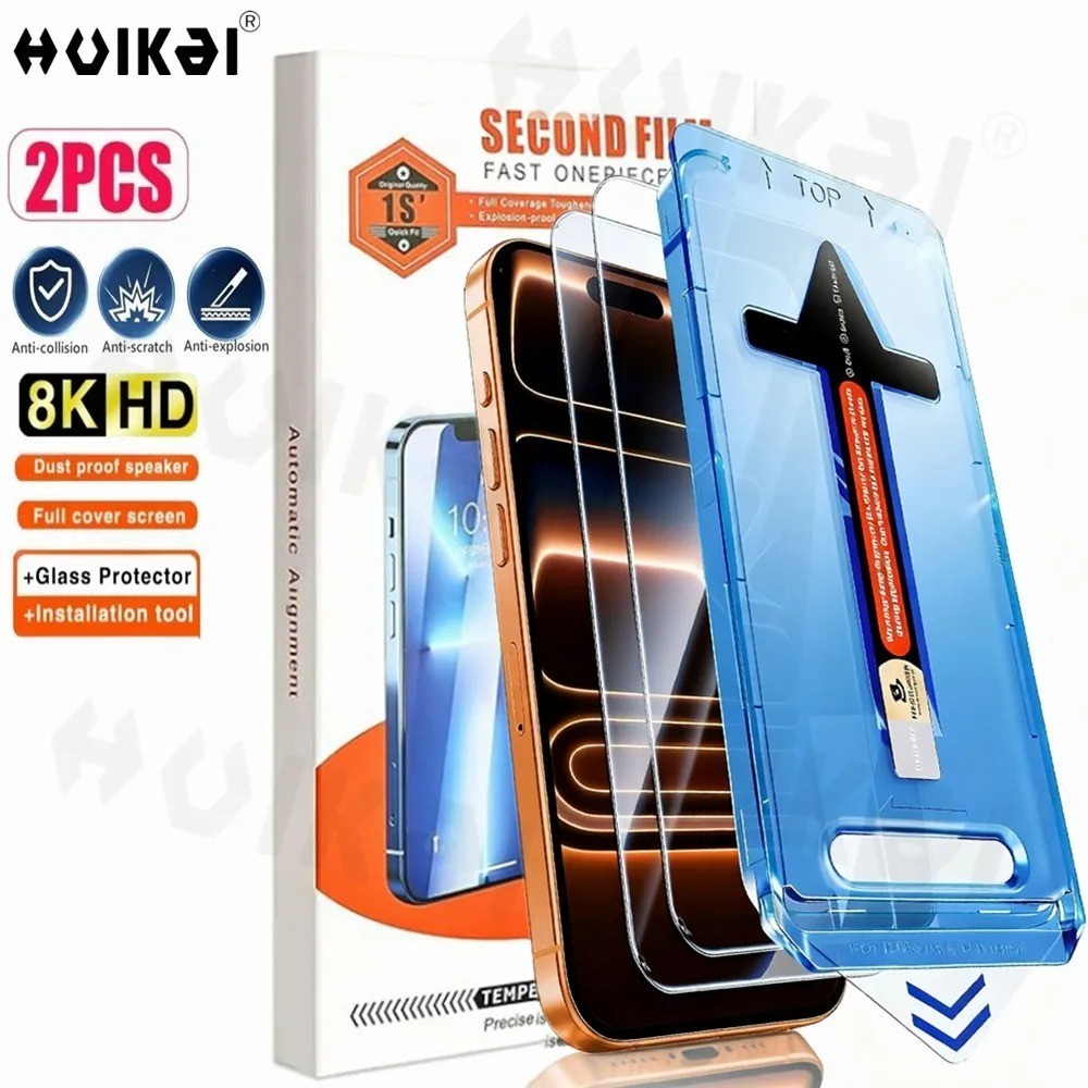 MAGIC JOHN 2 Pack for iPhone 17 17 Pro Max Plus tempered Glass Screen Protector