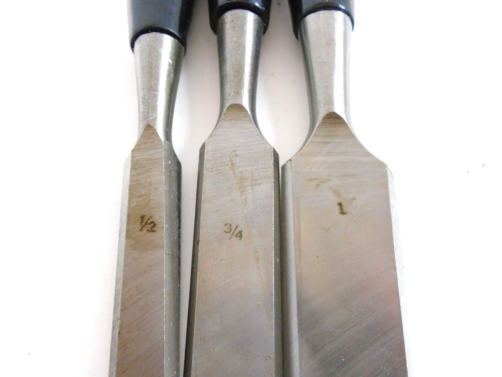 Globemaster 3 Piece Butt Chisel Set no. 61395 1/2" 3/4" 1"