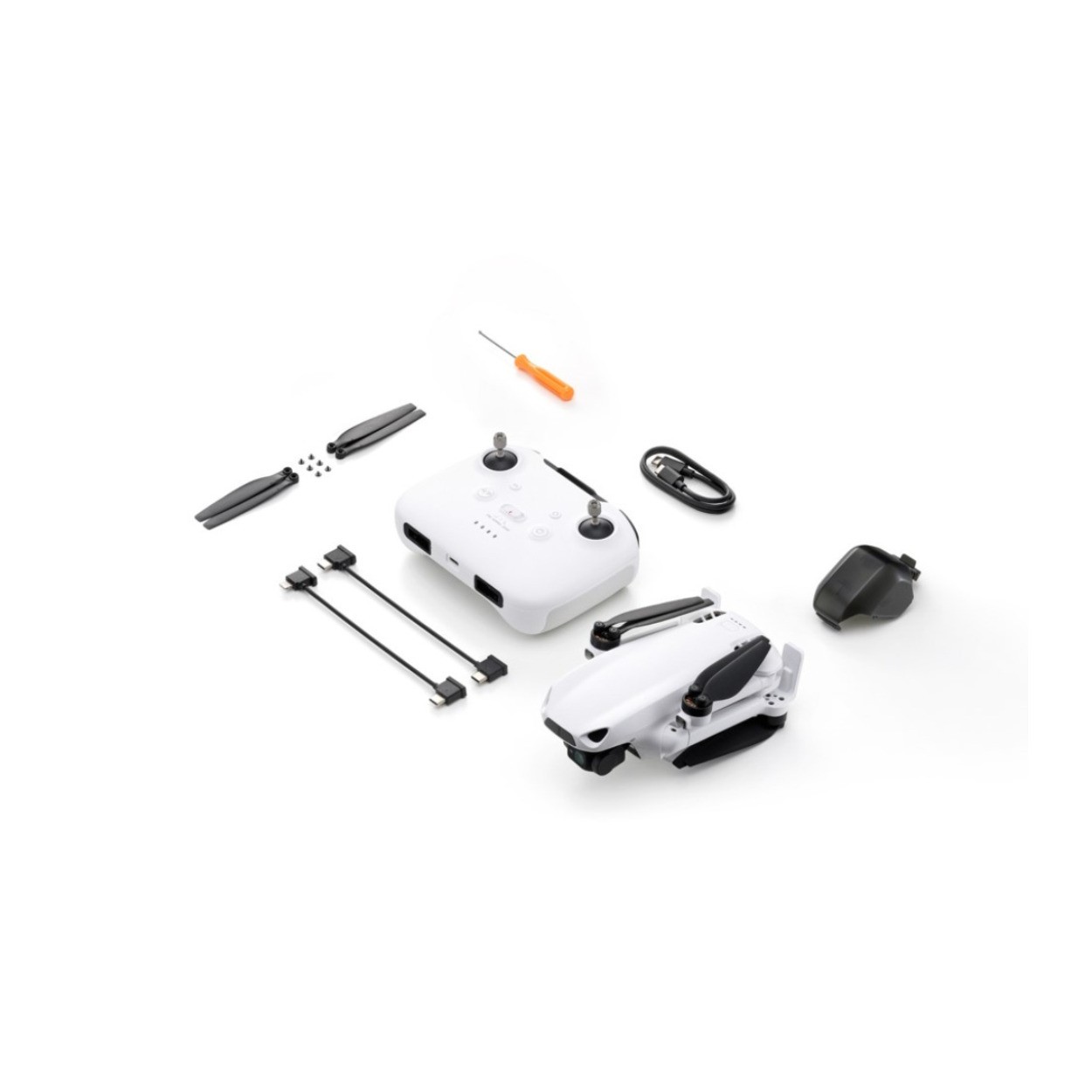 SKYROVER S1 Mini Camera Drone with 4K/60fps Video and 3-Axis Gimbal (White)