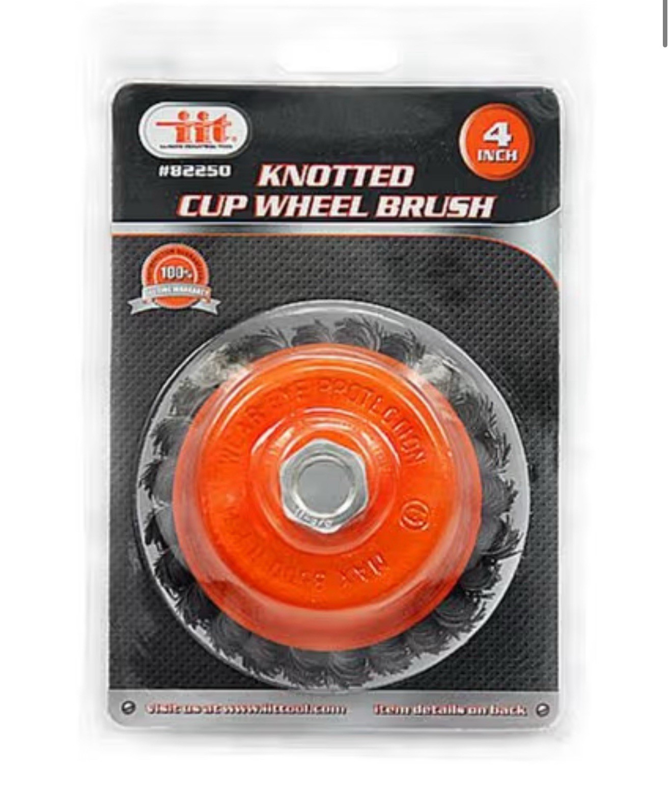 IIT 2pc Knotted Cup Wheel Brush 4" - 82250