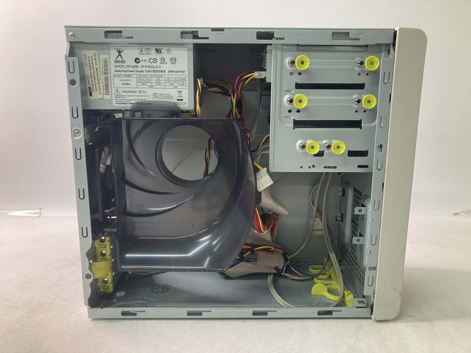 Vintage Classic Micro System Black & White PC Case w/ PSU DVD & Floppy Drive