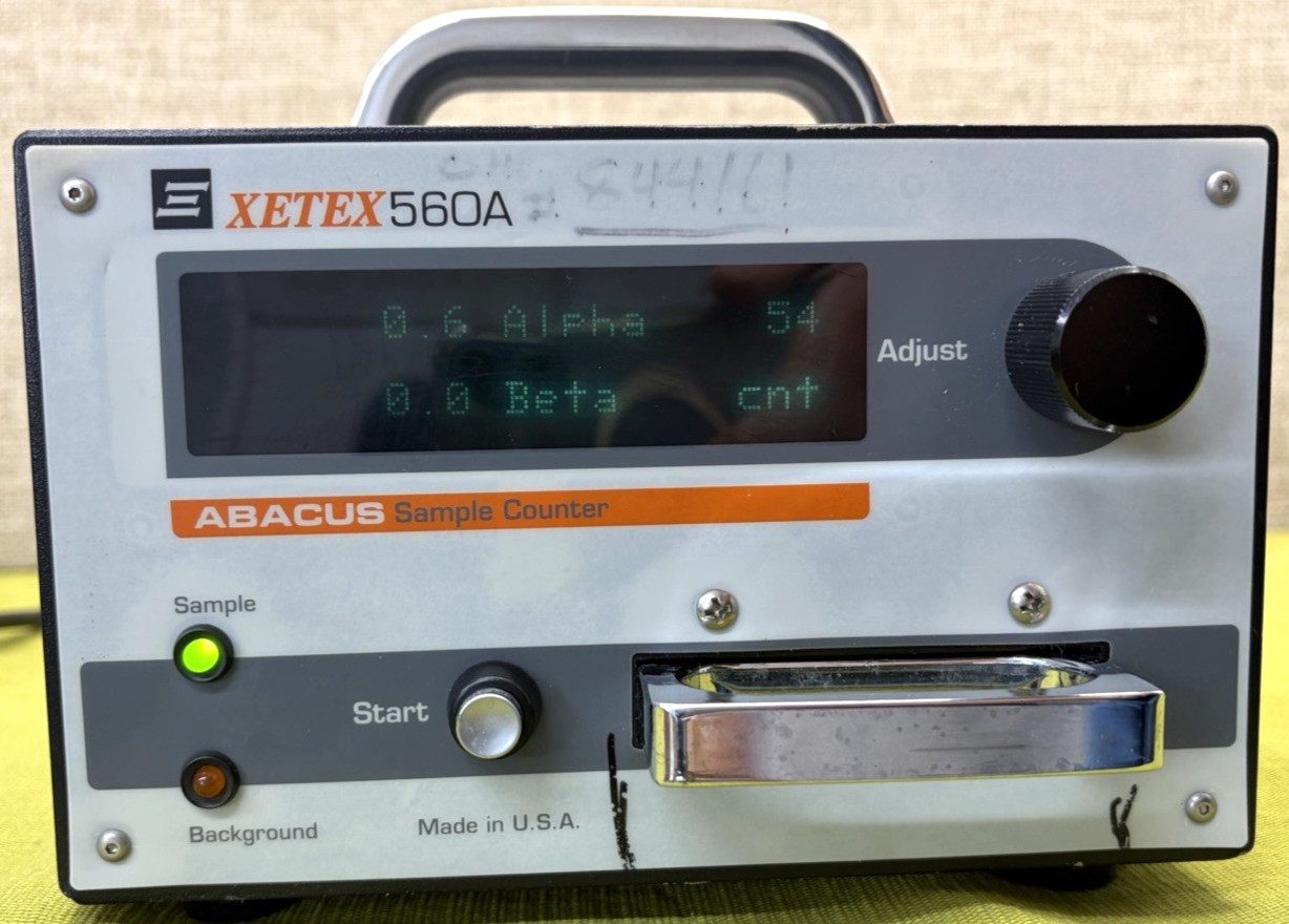 Xetex 560A Abacus Alpha Beta Radiation Sample Counter