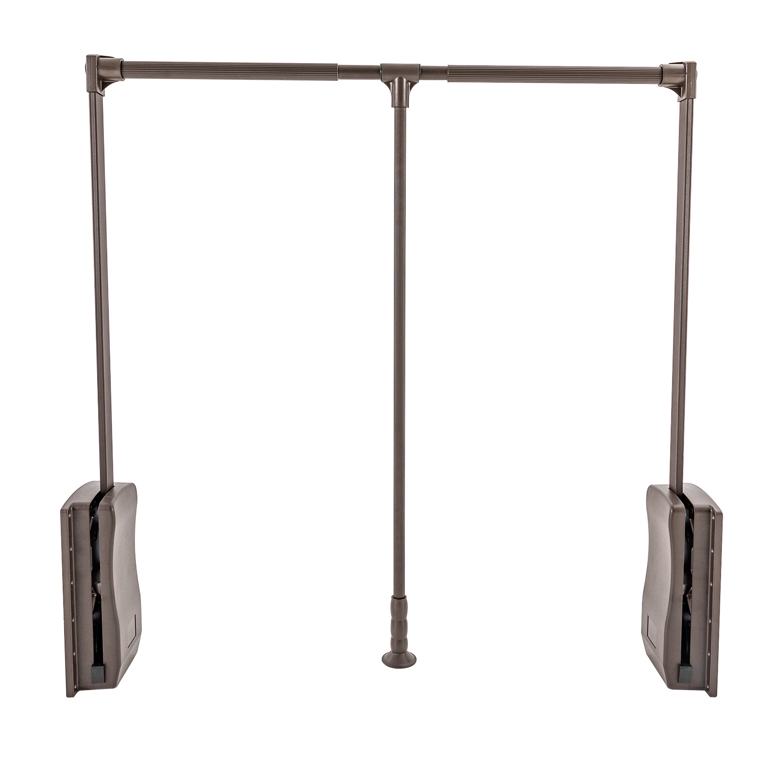 55Lbs Pull Down Clothes Hanger Garment Rack Closet-Mounted Adjustable Length