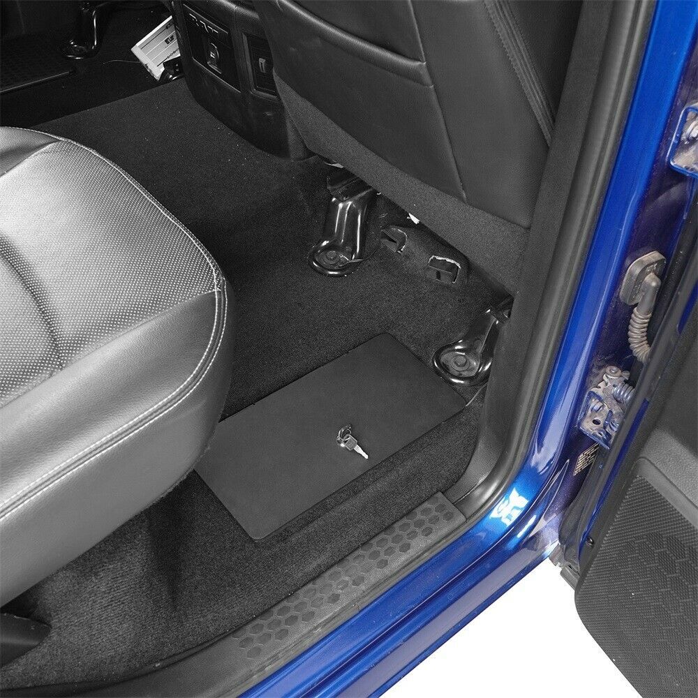 2PCS Second Row Side Steel Storage Bin Lockable for 2009-2018 Ram 1500 2500 3500