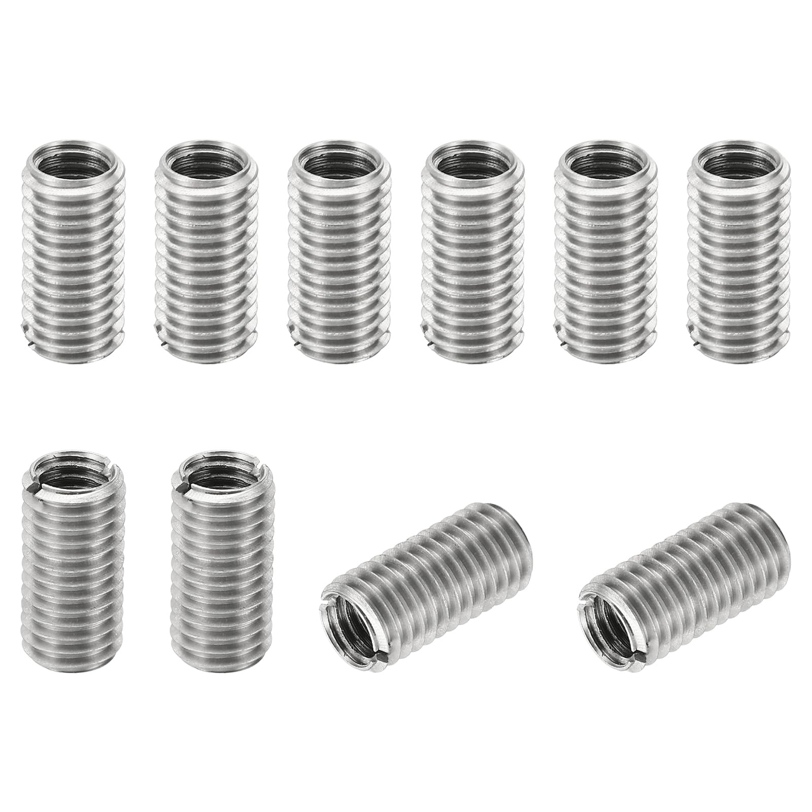 Thread Adapters Sleeve Reducing Nut, 10 Pcs M10x1.5 Male to M8x1.25 Female Re...
