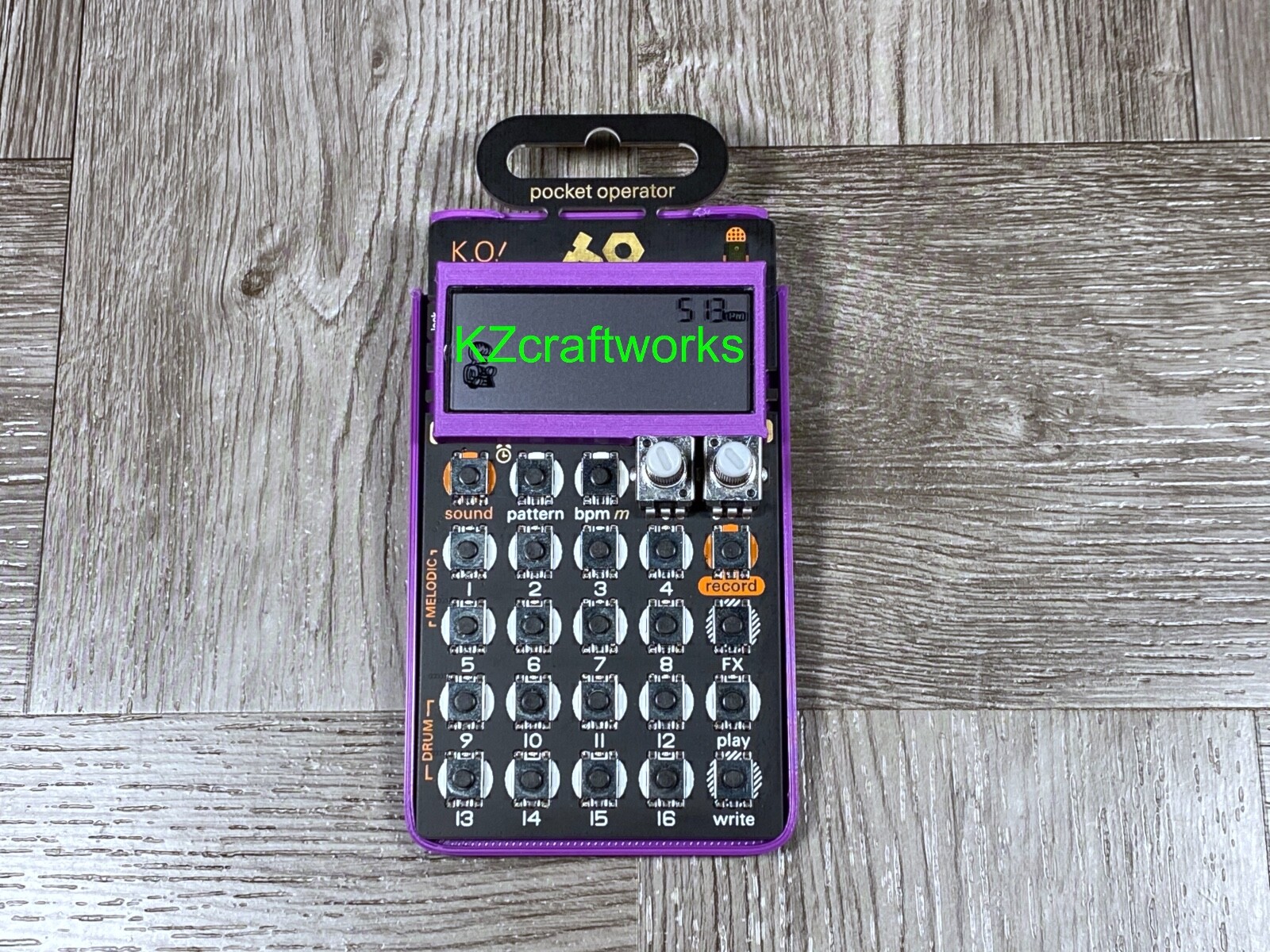 T.E. Pocket Operator Ultra Minimal Case & LCD Protector - Color PURPLE - USA