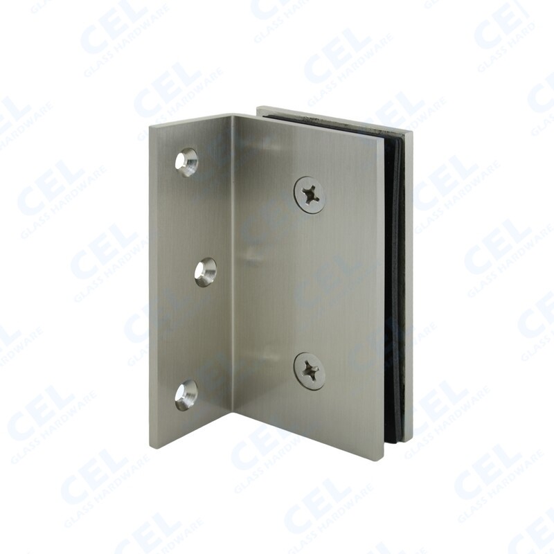 90 Degree WALL MOUNT CLAMP / Bracket for Glass Shower Door Fix Panel