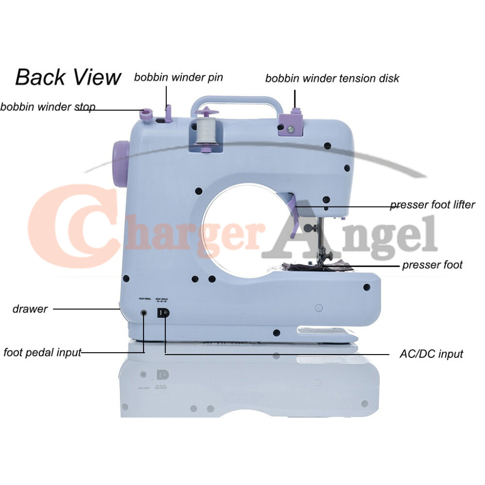 Household Sewing Machine,Free-Arm Sewing Machine w/Expansion Platform 12 Stitche