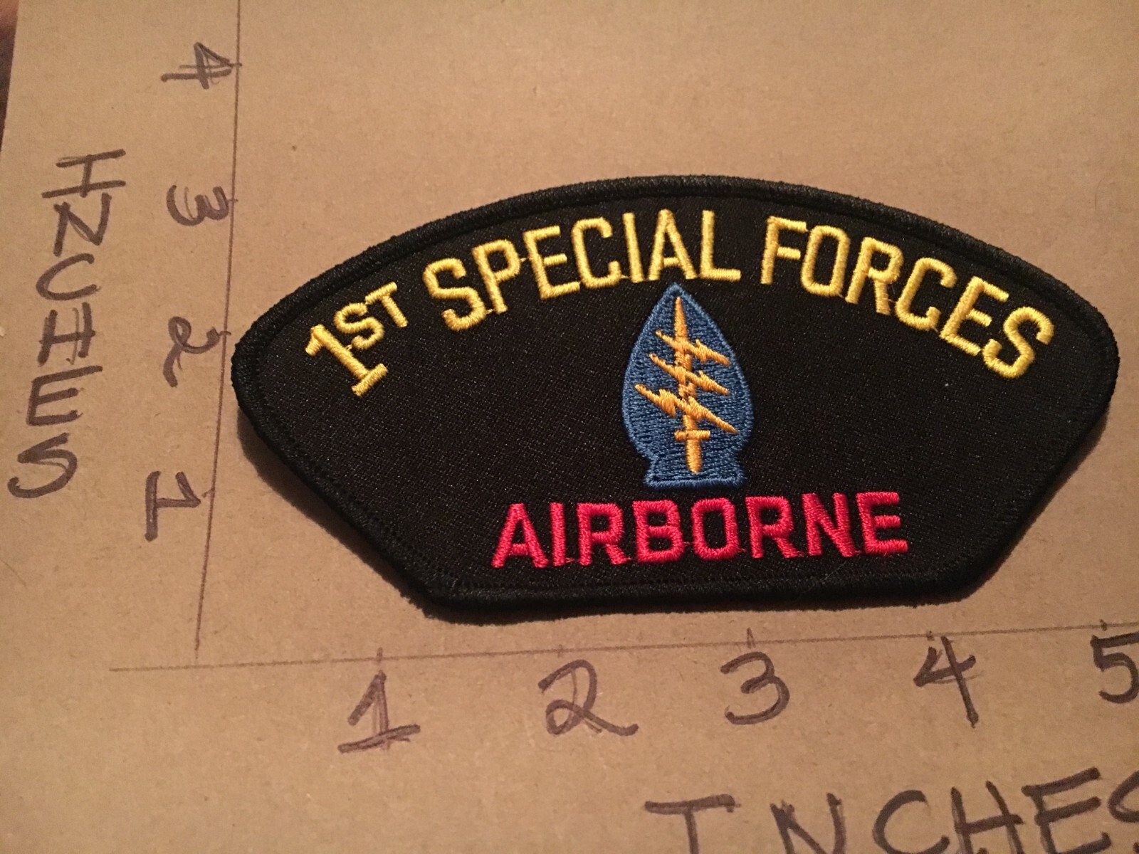 US Army 1st Special Forces Airborne Hat Patch 4/25/25 modern
