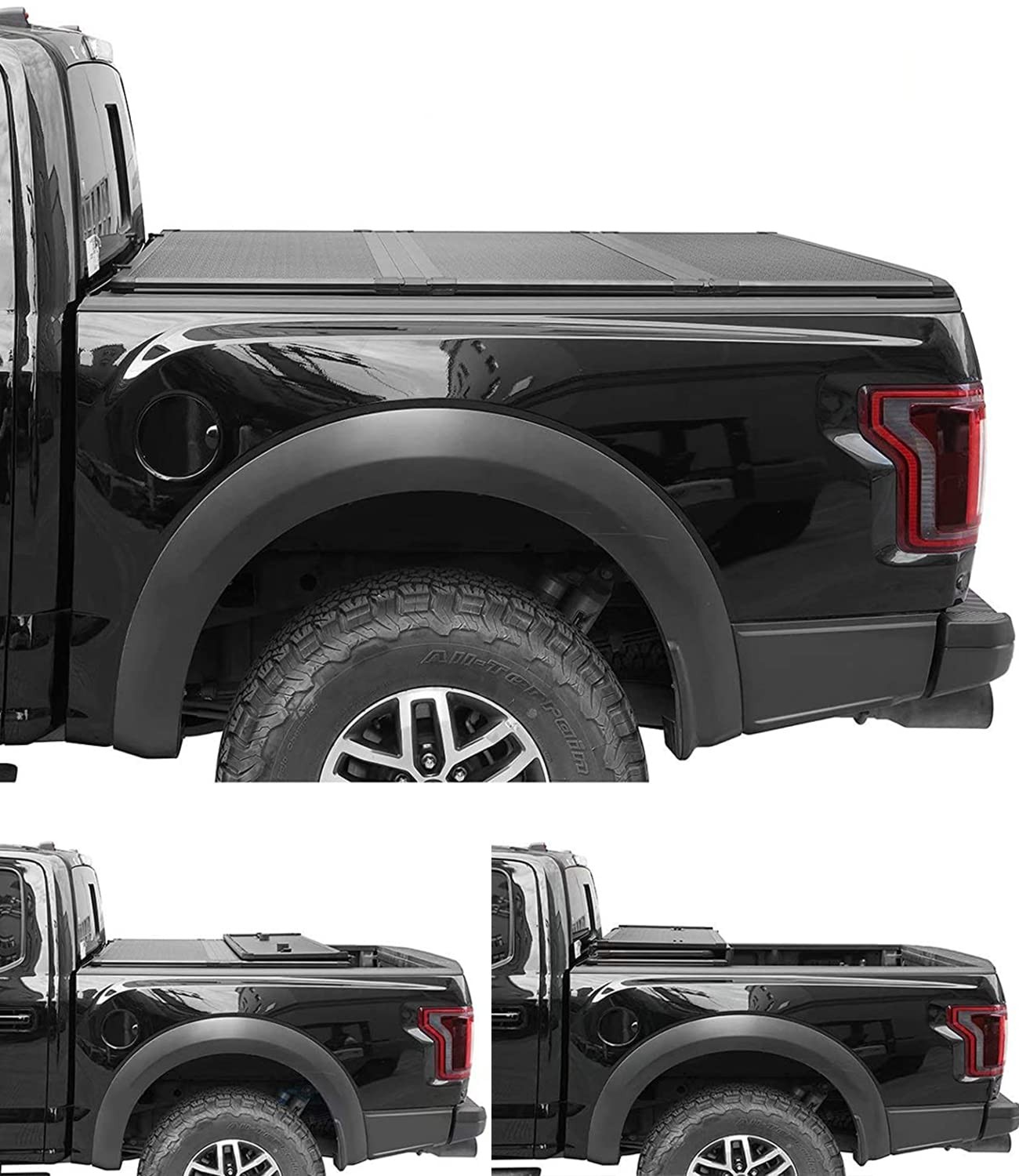 FRP Hard Tri-Fold Tonneau Cover for 2004-2014 F150 2006-2008 Mark LT 6.5ft Bed