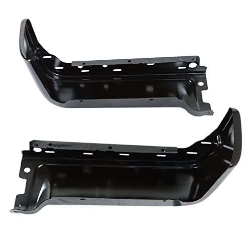 2 Pcs Steel Rear Bumper Ends Left Right Black Replacement for F150 2009-2014