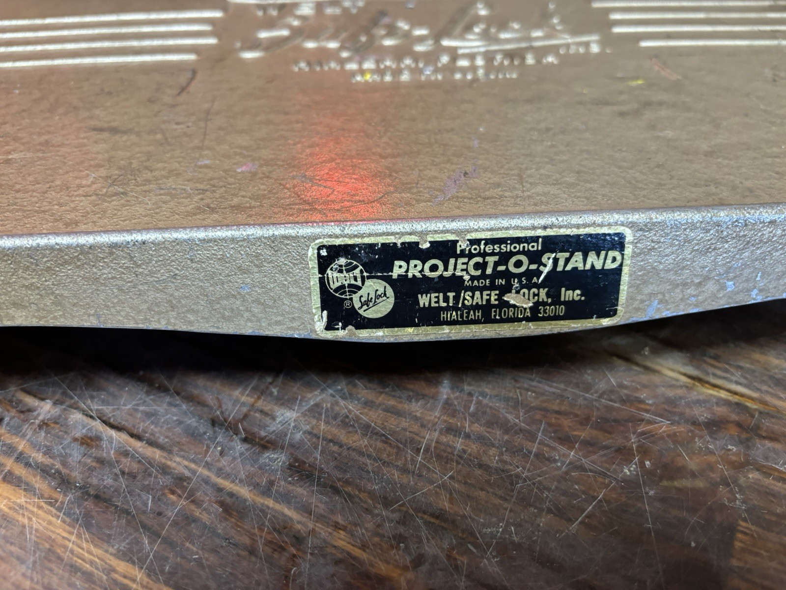 TABLE TOP ONLY Welt Safe-Lock Metal Professional Project-O-Stand Projector table
