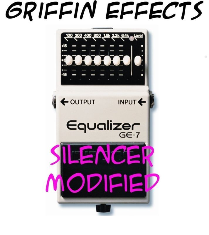 Boss GE-7 Equalizer - Griffin Effects - Silencer Modified - Brand New & Improved