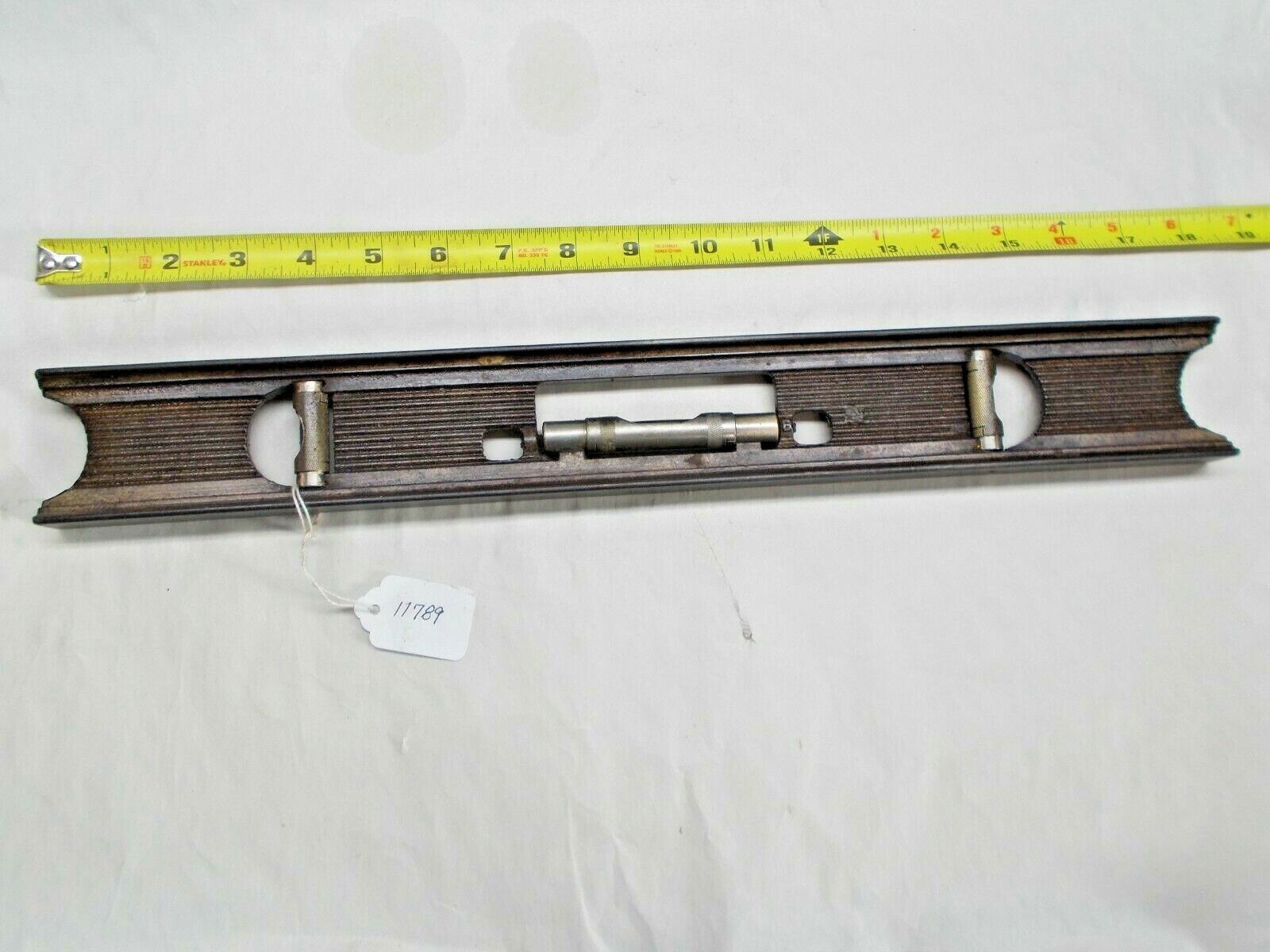 Level, Stanley 18" Metal Level, Carpenter / Machinist, Dated 6-23-96,  USA