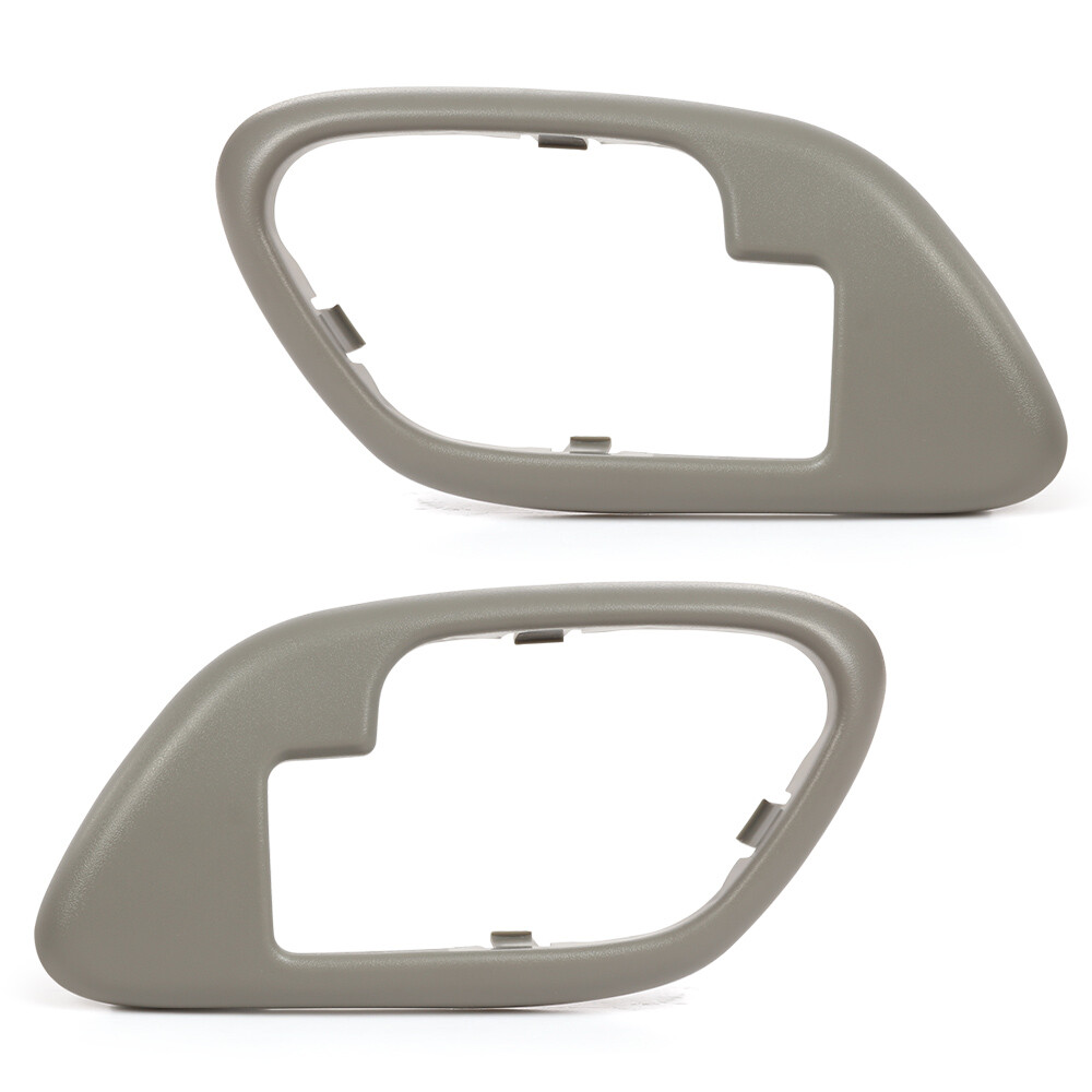 Pair Inside Door Handles Bezel Gray Fit For 1995-1999 Chevy GMC Truck Pickup