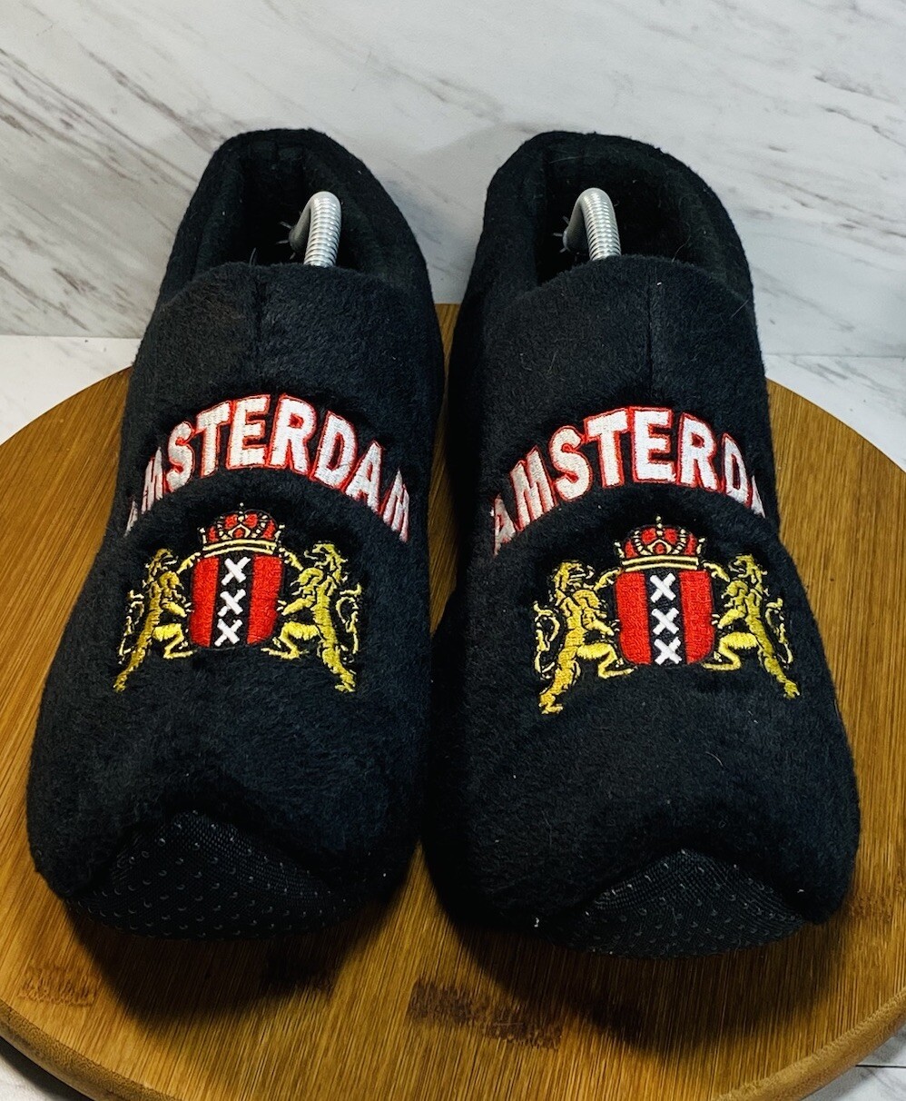 Amsterdam Clog Slippers Black Size 10-11