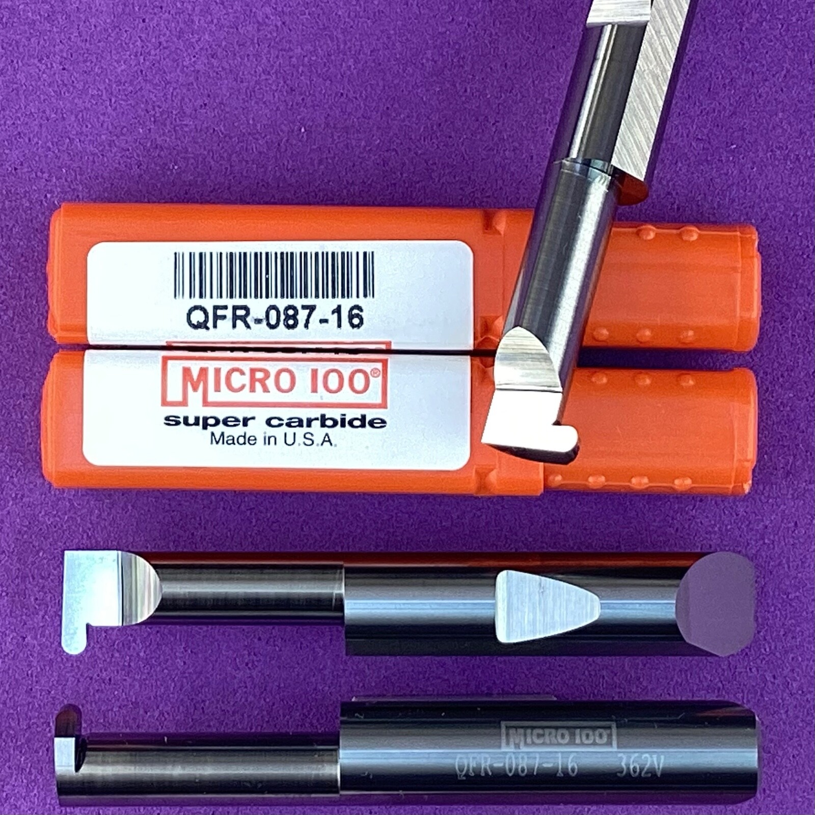 MICRO 100  QFR-087-16 Carbide Quick Change Full Radius Bar 3/8" shank🎯Machinist