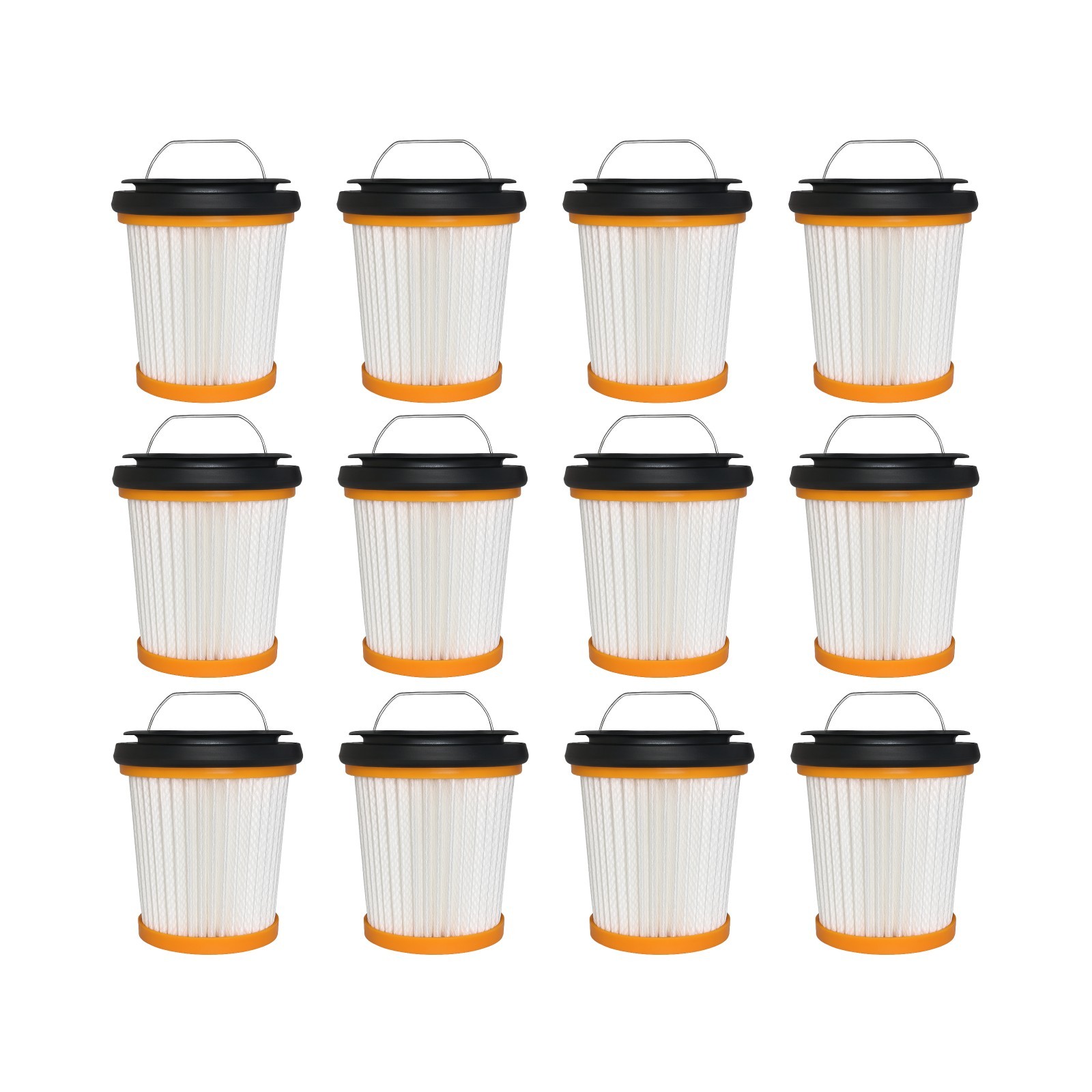 Nispira HEPA Filter for Shark Vacuum WV201 XHFWV200 W1 S87 WV200 UV200CCO, 12 Pk