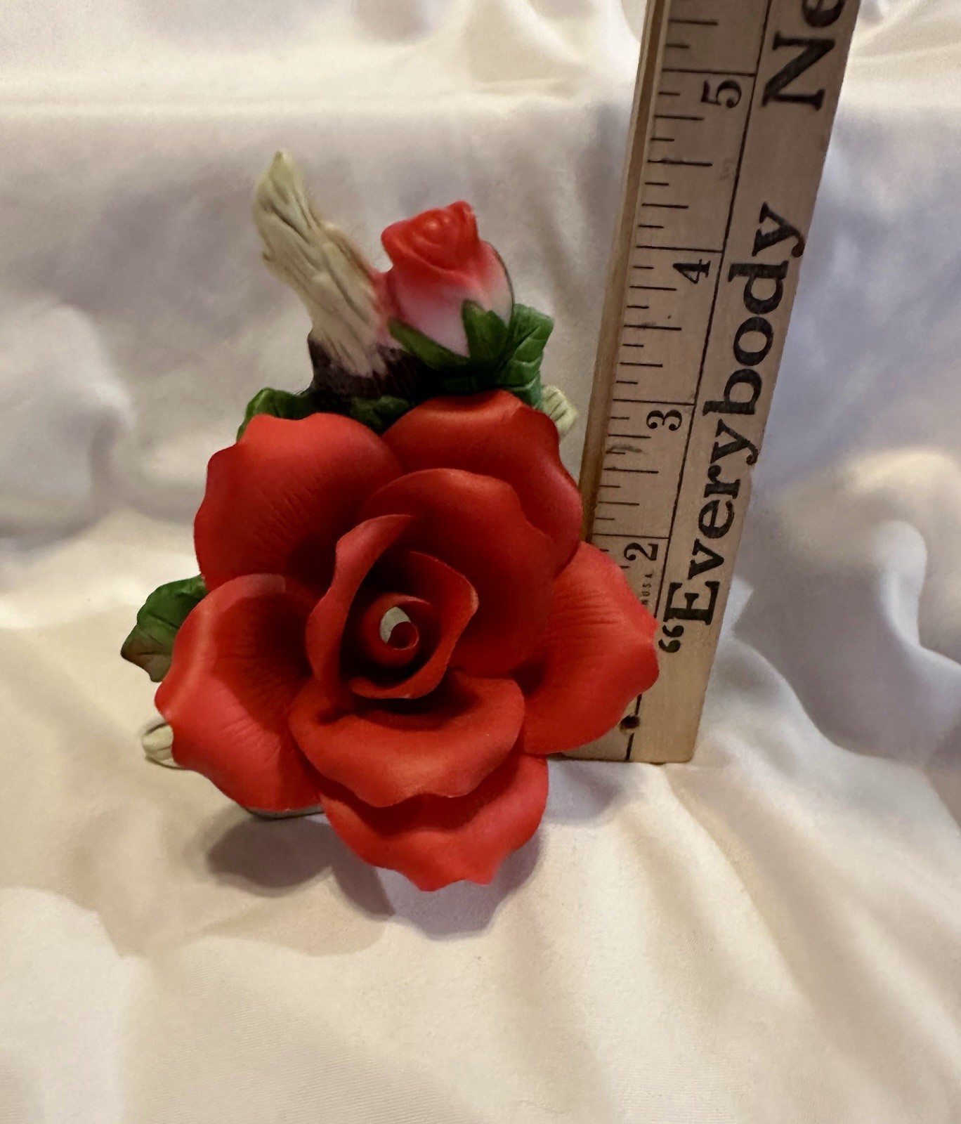 Cosmos Porcelain Red Rose Night Light