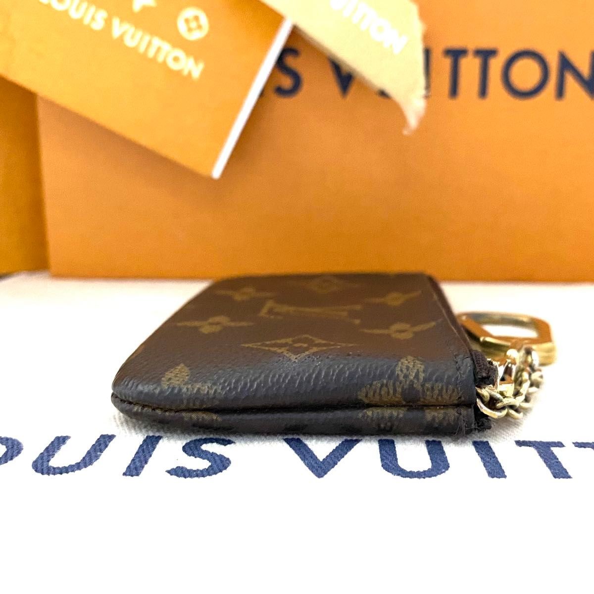 Louis Vuitton Pochette Cle Monogram Coin Case Brown