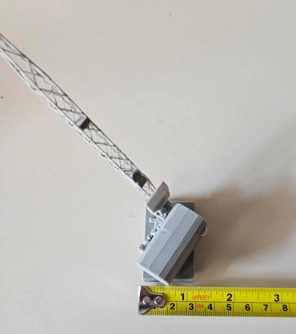 N Scale 1:160 Crawler Crane for Model Train Environment