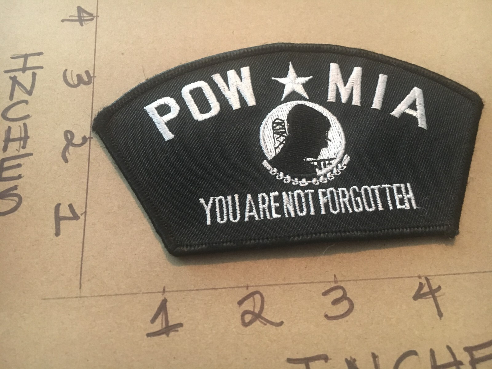 US Military POW MIA Yor Are Not Forgotten Hat Patch 5/20/25 modern
