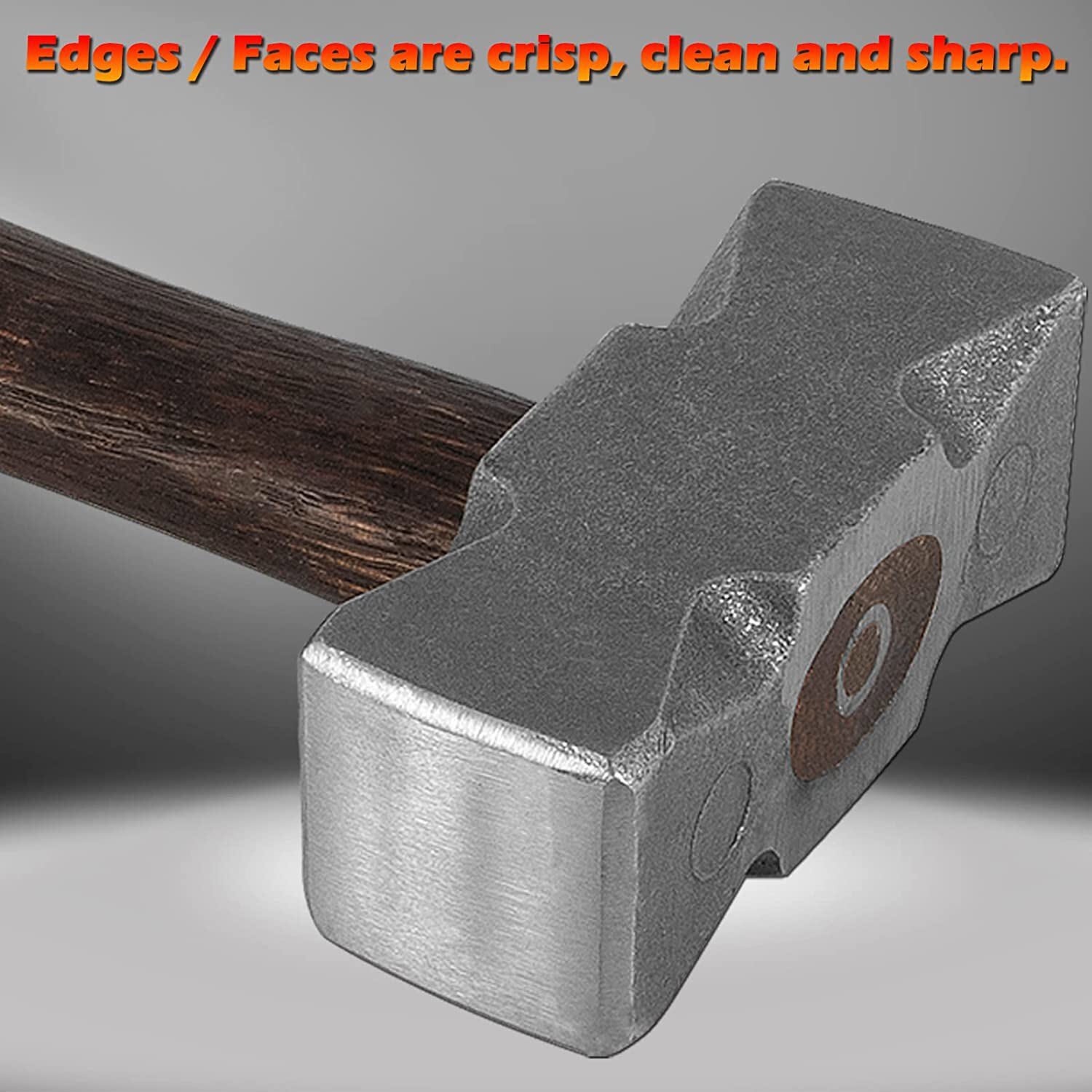 2.2LB Square Forging Hammer Bladesmithing Tool For Bladesmithing Anvil Knife