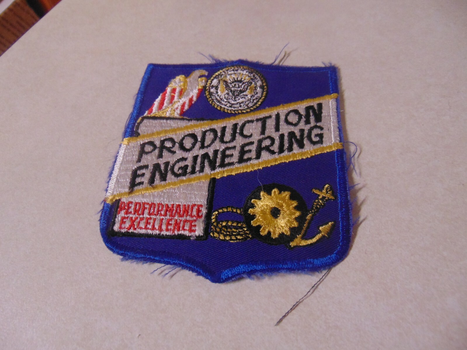 PATCH SEW ON OLDER 4 INCHES PRODUCTION ENGINEERING PERFORMANCE EXCELLENCE
