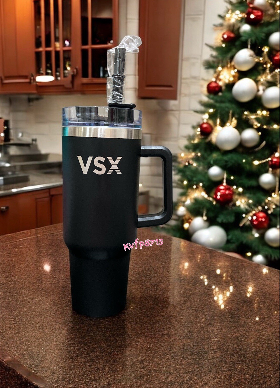 NIB Black Victoria’s Secret Sports VSX TUMBLER Water Bottle 40 Oz Christmas Gift