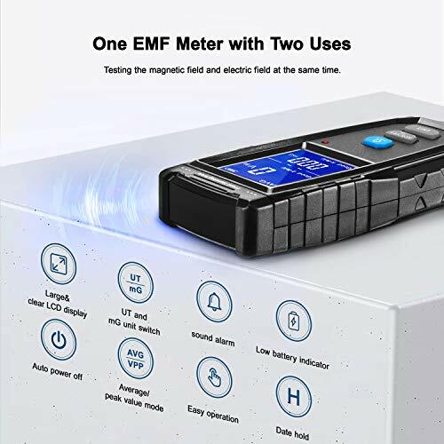 EMF METER Digital Electromagnetic Field Radiation Detector LCD Display ERICKHILL