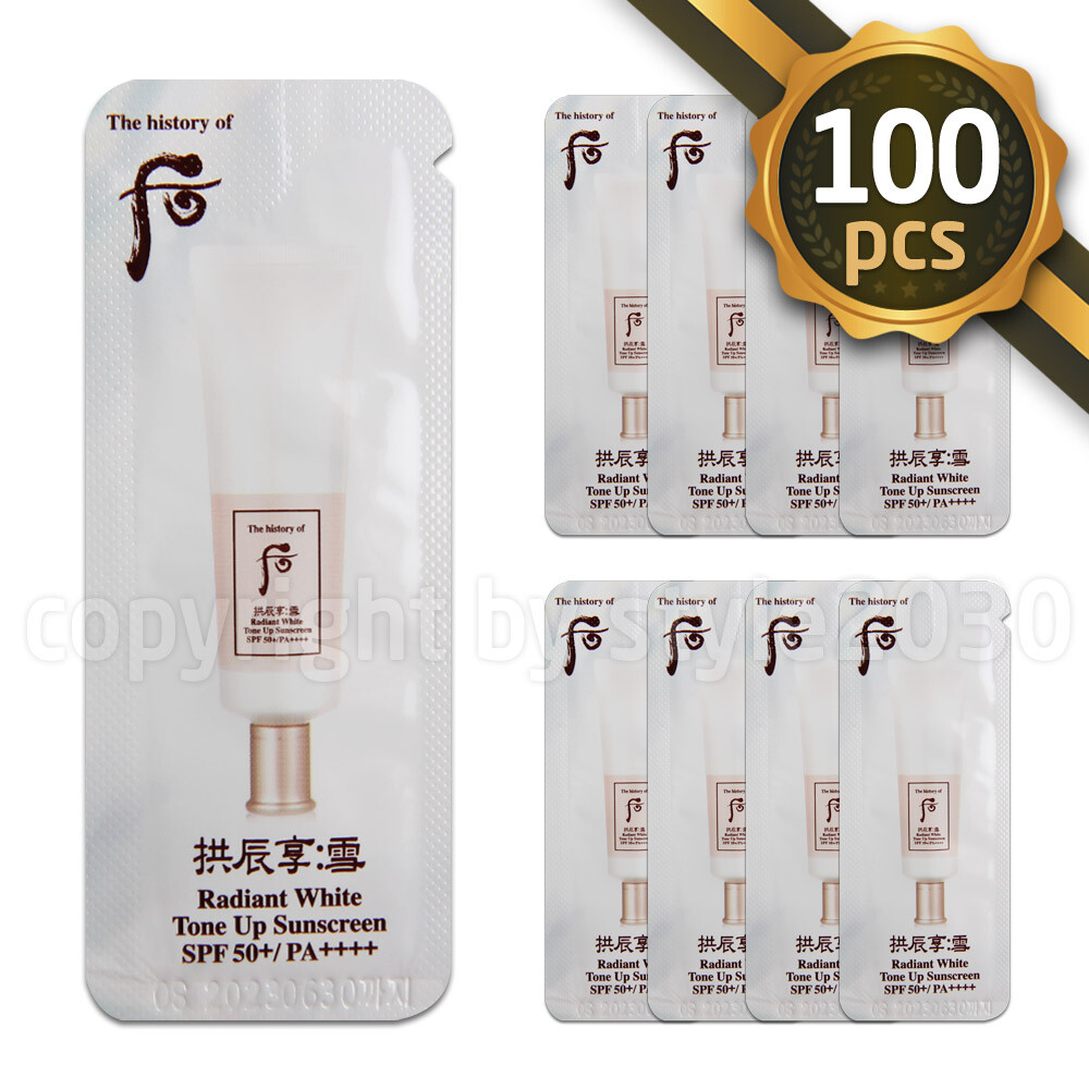 The history of Whoo Seol Radiant White Tone Up Sunscreen 1ml x 100pcs SPF 50+