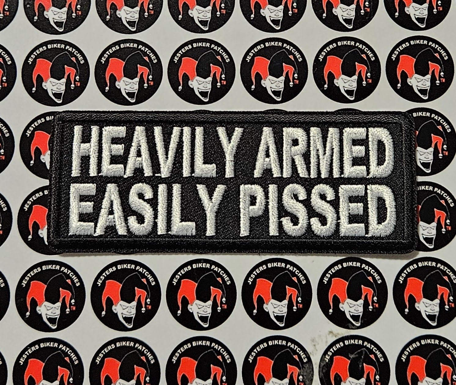 Heavily Armed Embroidered Patch WB050
