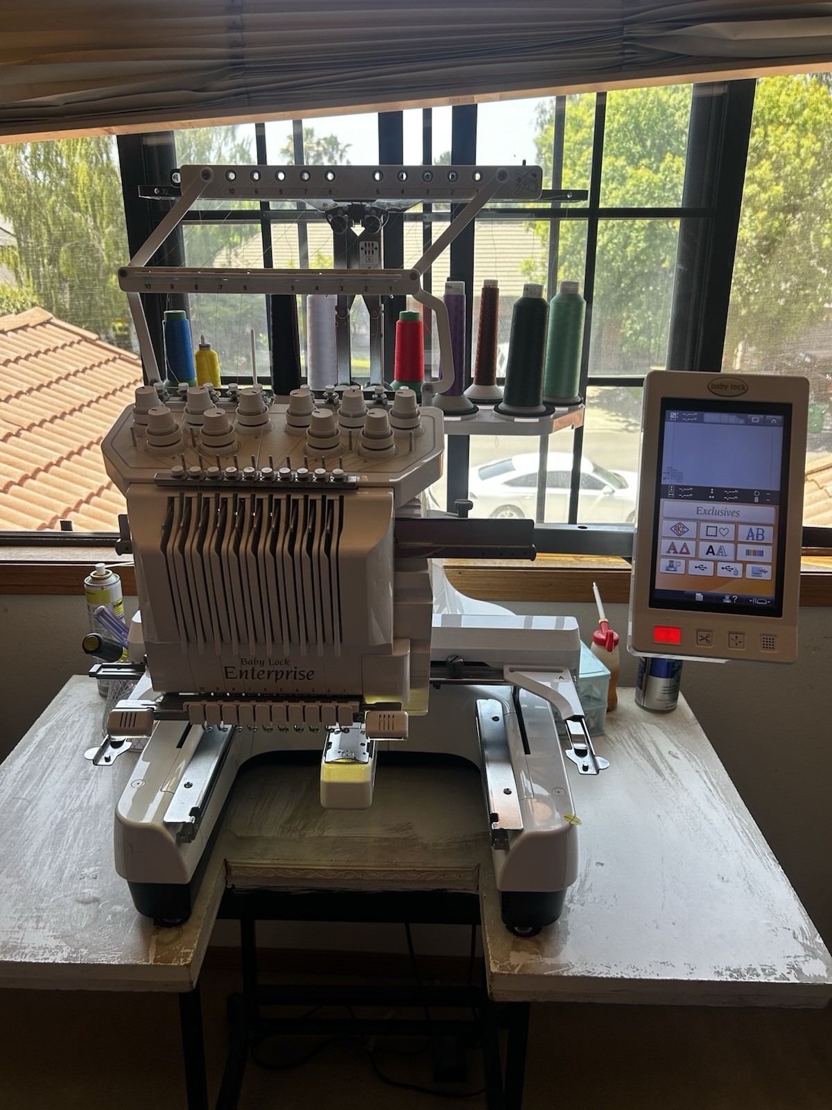 10 Needle Embroidery Machine Babylock Enterprise, Multi-needle Embroidery