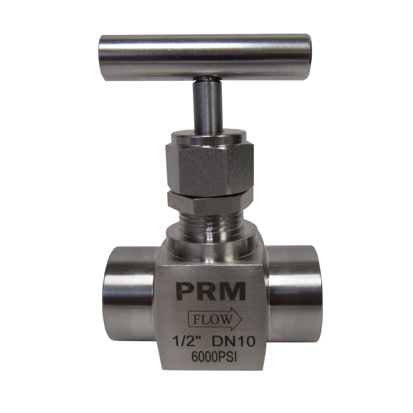 New PRM Needle Valve ½” NPT 304 Stainless Steel 6000 PSI
