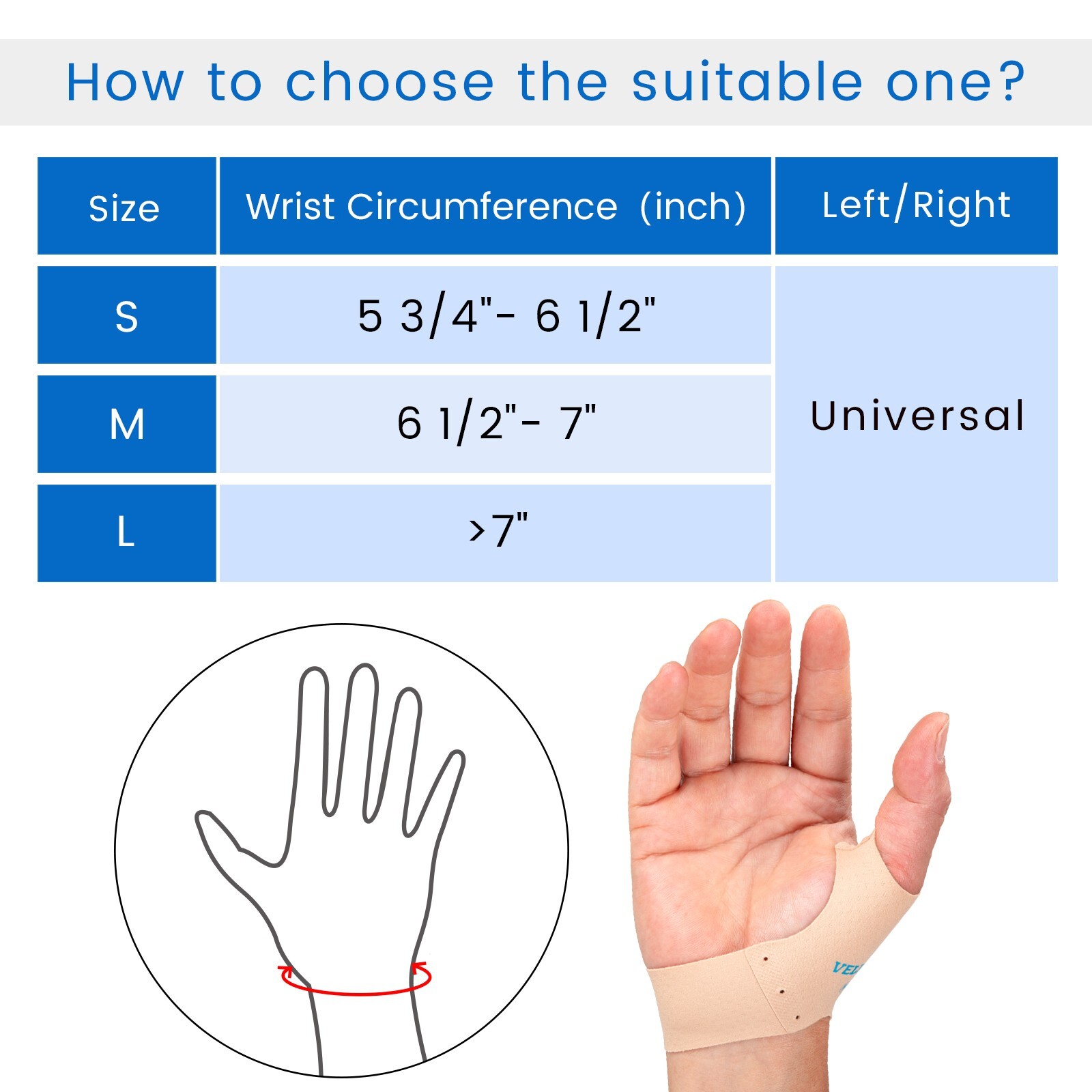 1Pair Thumb Brace Support Wrap Strap Compression Sleeve Joint Relief Arthritis