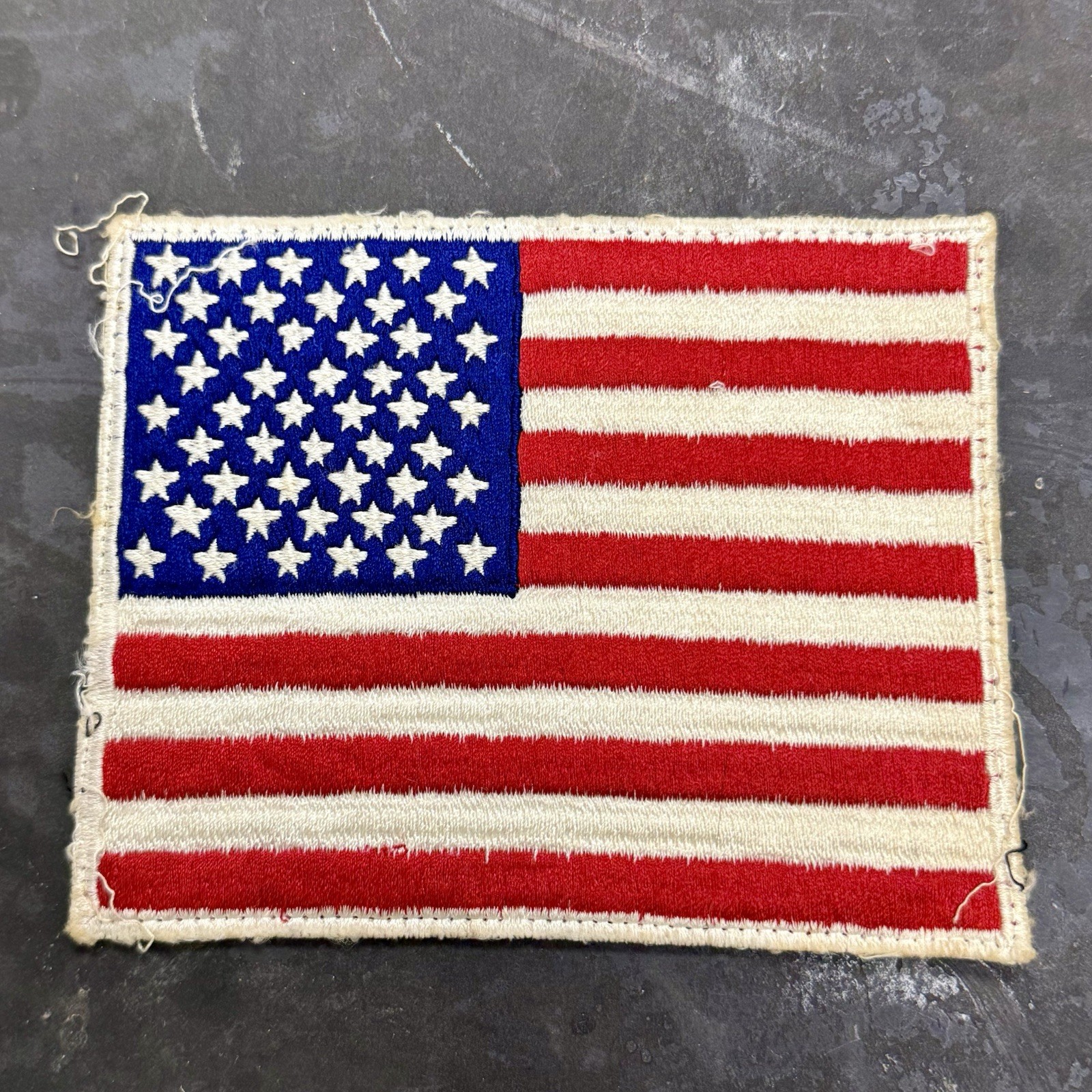 Original Vietnam War Large US American Flag Back Patch Military