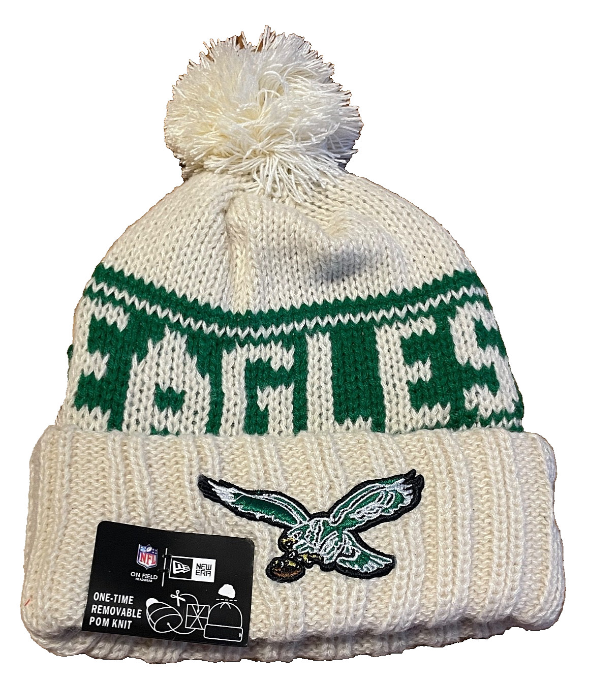 Philadelphia Eagles Hat Birds Throwback Logo NFL Football Beanie Kelly New Men