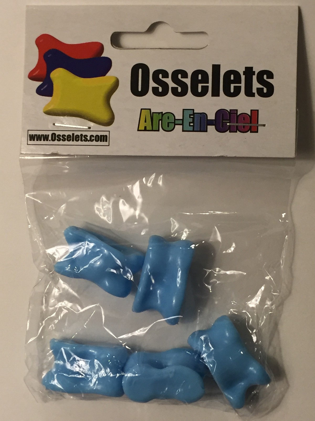 Jeu d' Osselets en Plastique (Bleu)- New Plastic Jacks Game (Blue)
