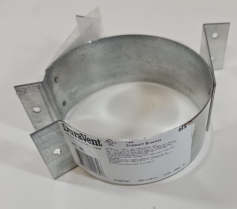DuraVent 4PVL-WS Tee Support Bracket PelletVent 810001507 Open Box