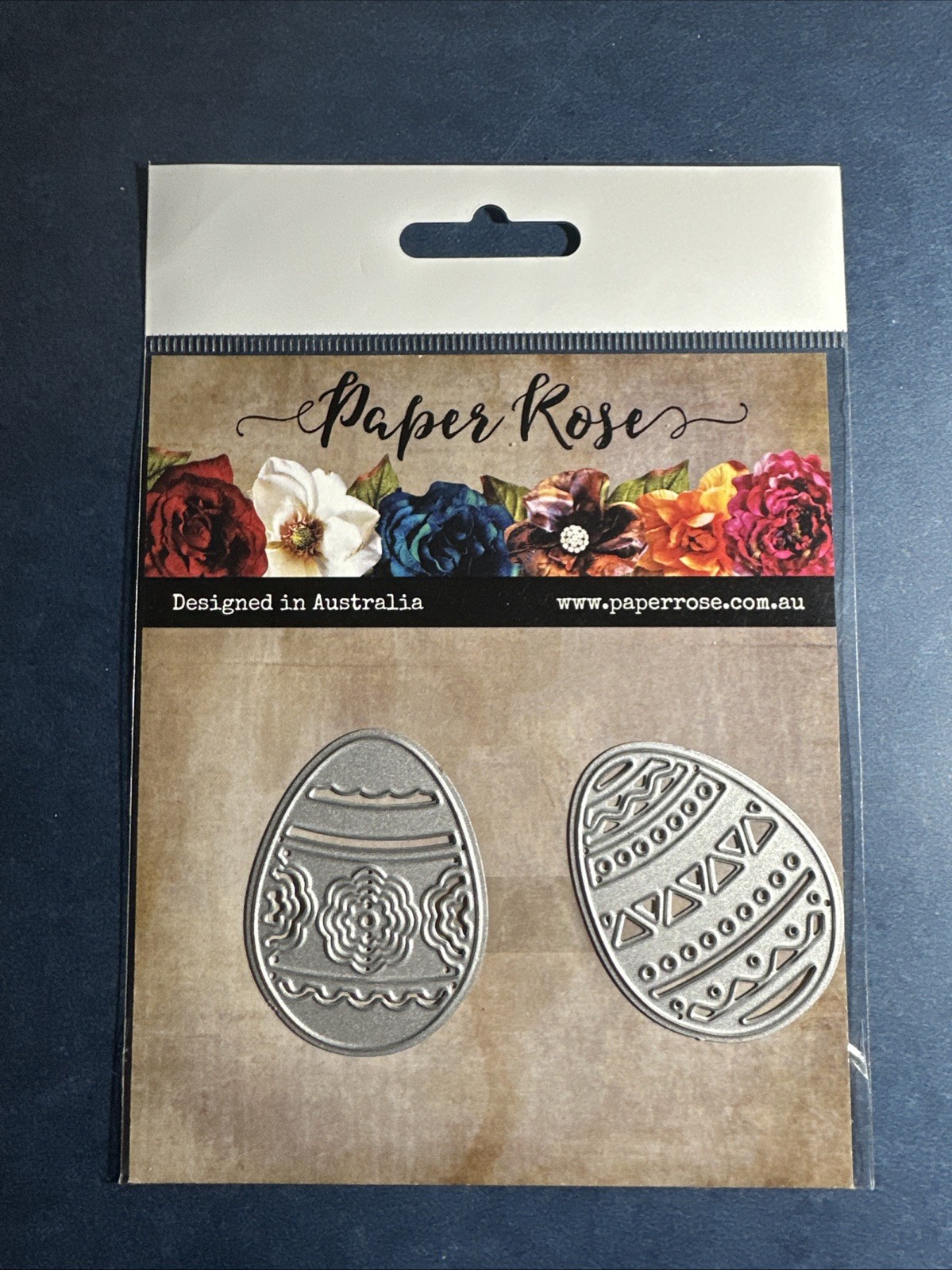 NEW! Paper Rose EASTER EGGS DECORATIVE LARGE METAL DIE -