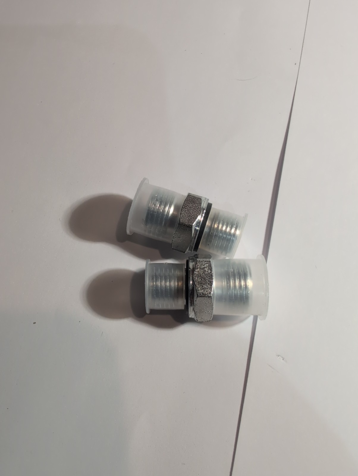 (2)Chinese Mini Excavator Hydraulic Fitting Din Union M16 To 1/4" Bspp Connector