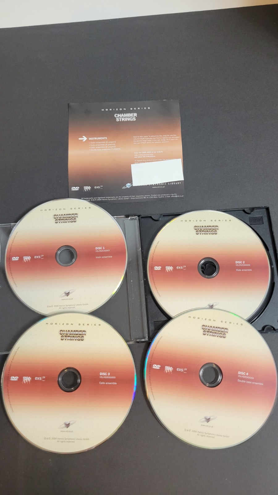 Vienna Symphonic Library Horizon Series Chamber Strings (2004) 4-DVD Set +...